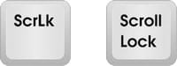 نمایش کلیدهای Scroll Lock روی کیبورد
