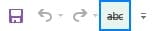 دکمه Strikethrough در نوار Quick Access